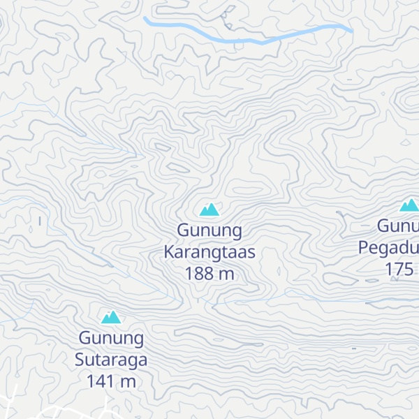 Map of Gunung Karangtaas