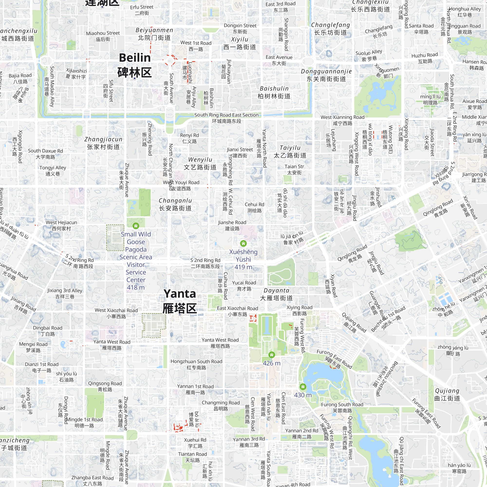 Xuéshēng Yùshì map