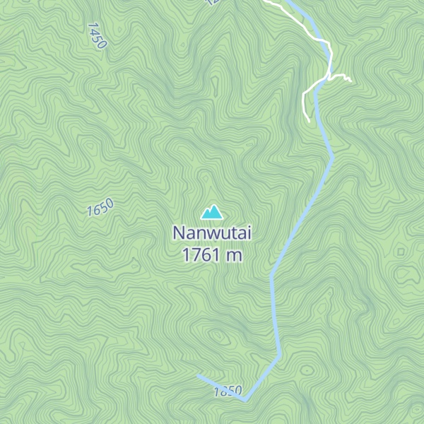Map of Nanwutai