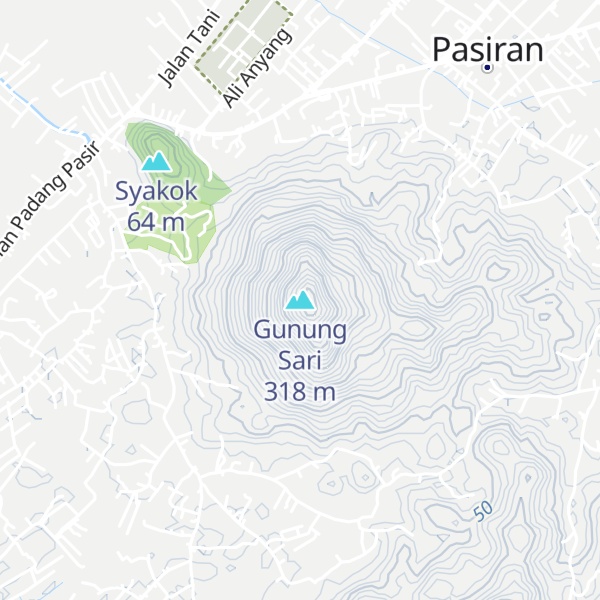 Map of Gunung Sari