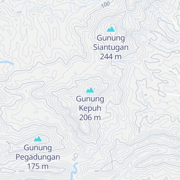 Map of Gunung Kepuh