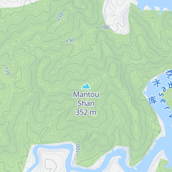 Map of Mantou Shan