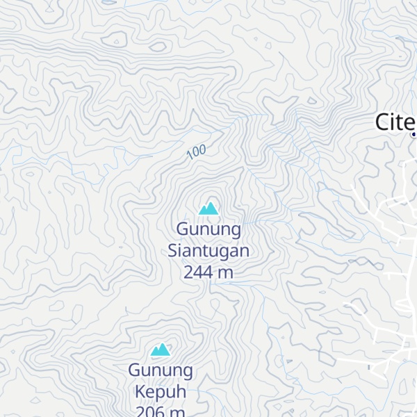 Map of Gunung Siantugan