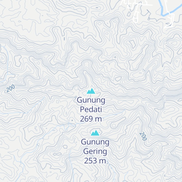 Map of Gunung Pedati
