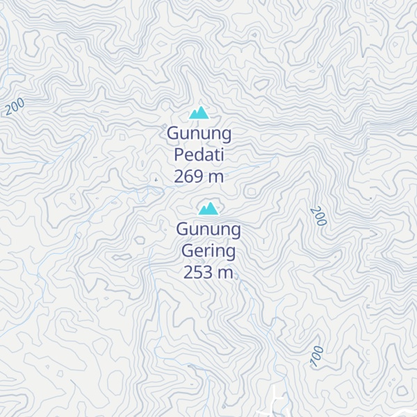 Map of Gunung Gering