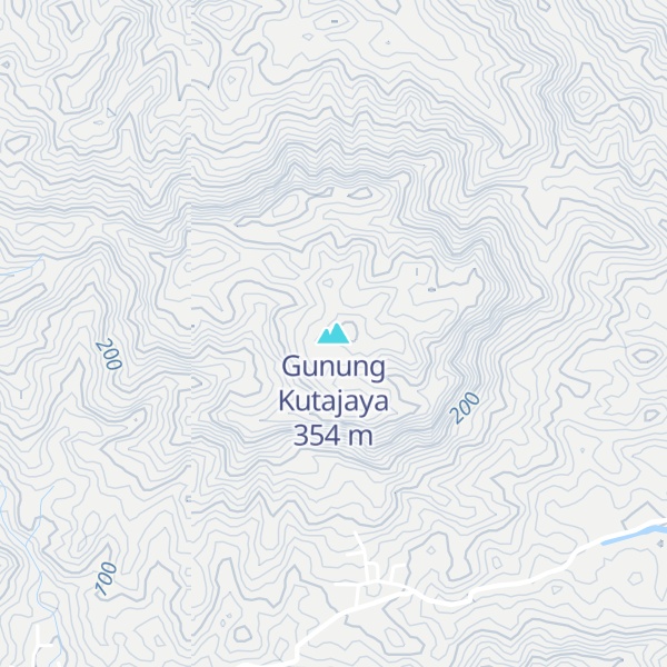 Map of Gunung Kutajaya