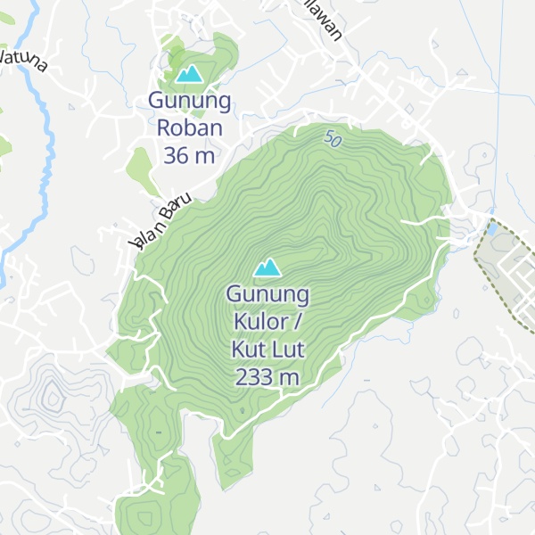 Map of Gunung Kulor / Kut Lut