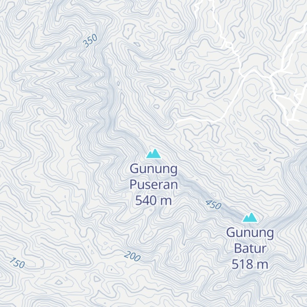 Map of Gunung Puseran