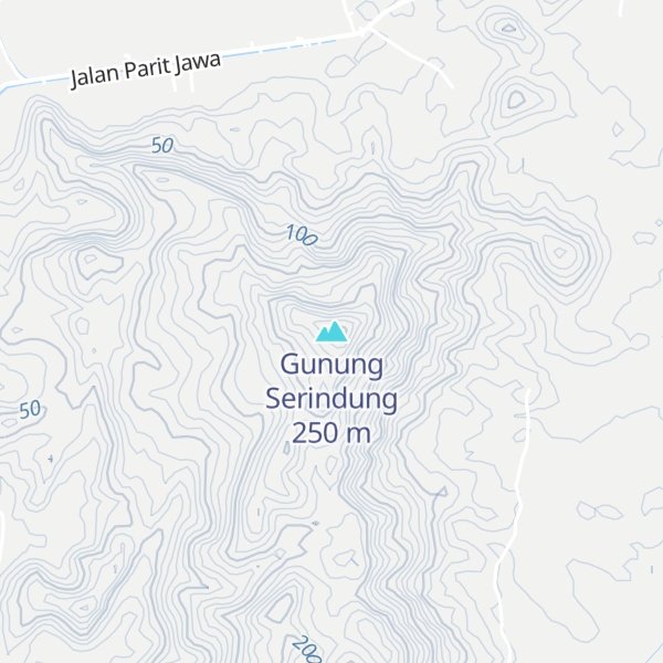 Map of Gunung Serindung