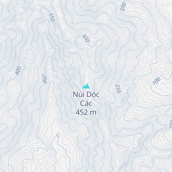 Map of Núi Dóc Các