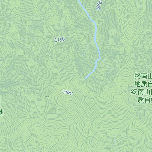 Map of Zhongnan Shan