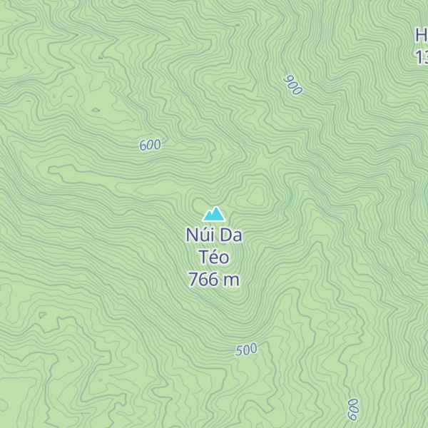 Map of Núi Da Téo