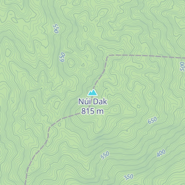 Map of Núi Dak