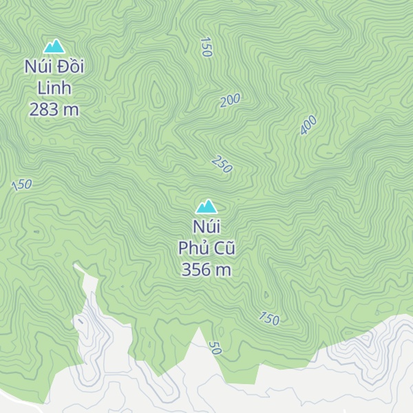 Map of Núi Phủ Cũ