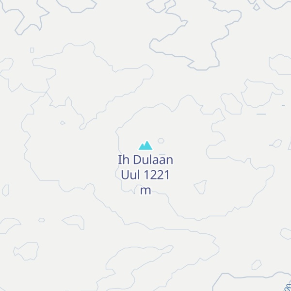 Map of Ih Dulaan Uul
