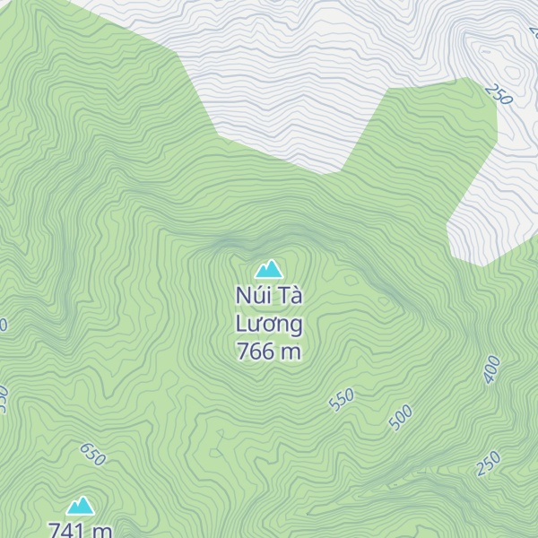 Map of Núi Tà Lương