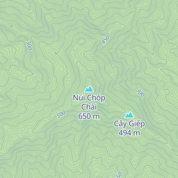 Map of Núi Chóp Chài