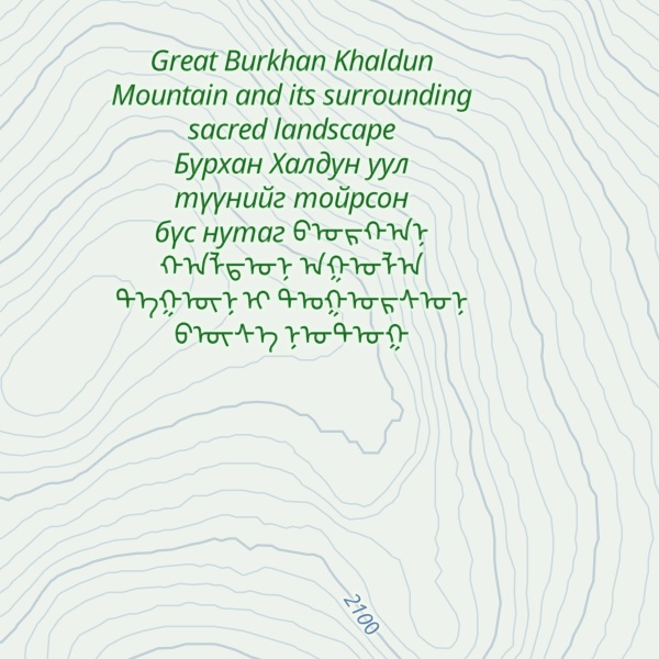 Map of Tsagaan Chuluutayn Oboo