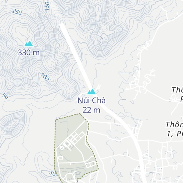 Map of Núi Chà