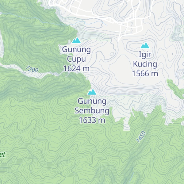 Map of Gunung Sembung