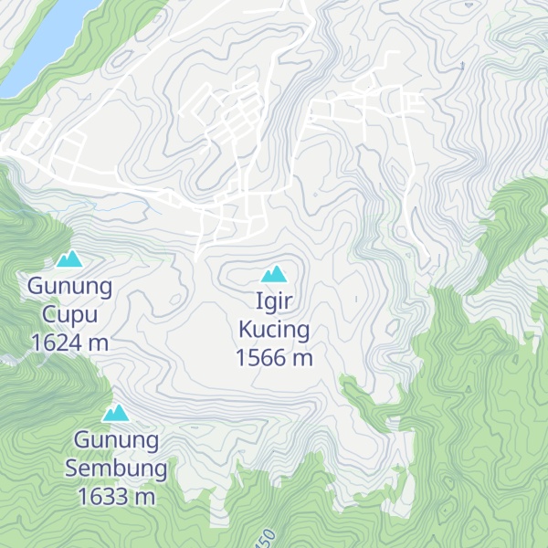 Map of Igir Kucing