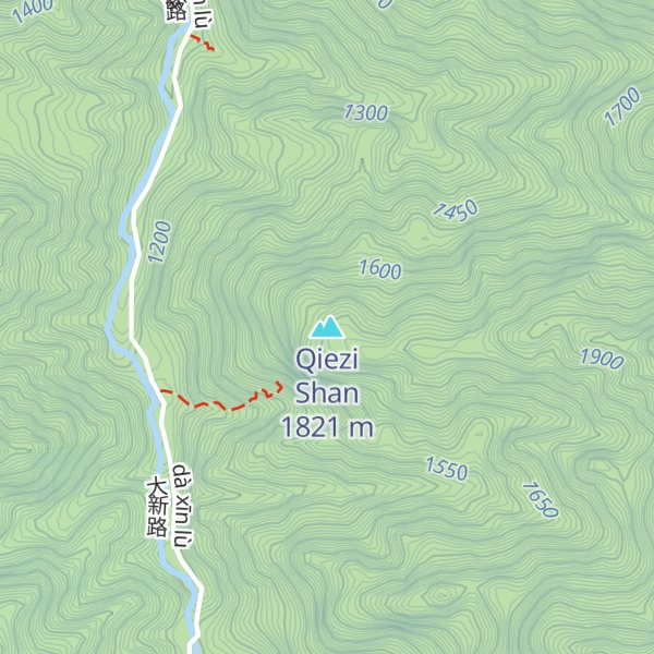 Map of Qiezi Shan