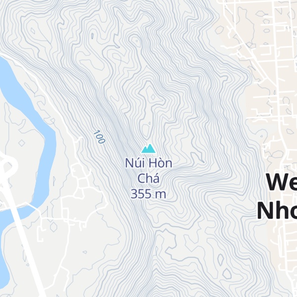 Map of Núi Hòn Chá