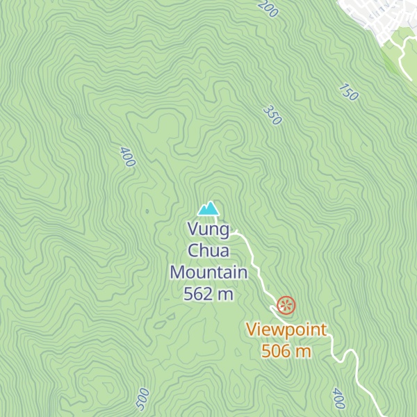 Map of Vung Chua Mountain