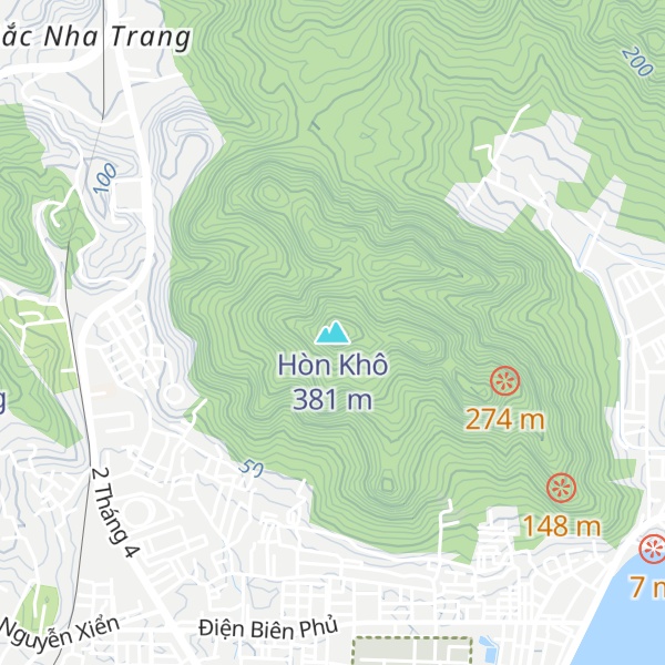 Map of Hòn Khô