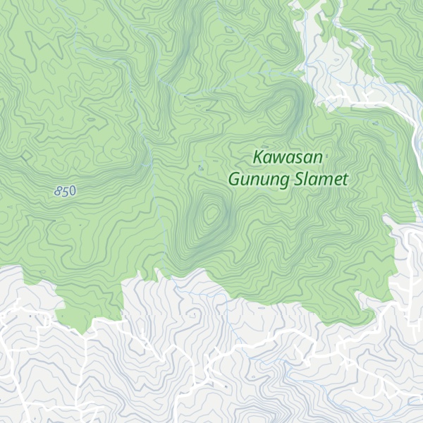 Map of Gunung Cendana