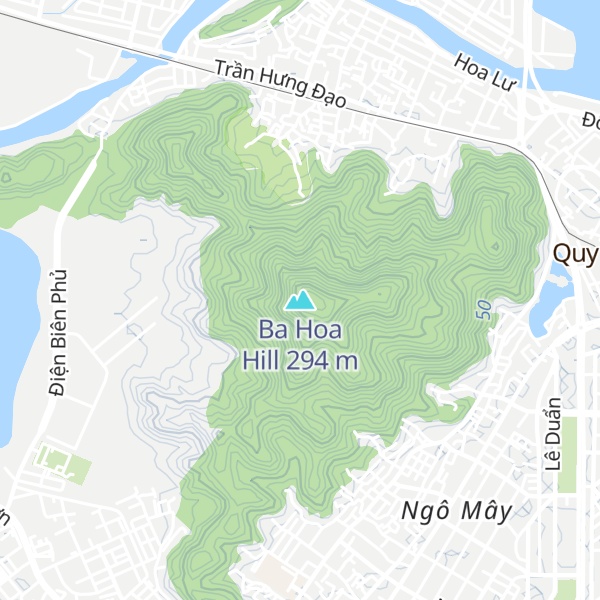 Map of Ba Hoa Hill