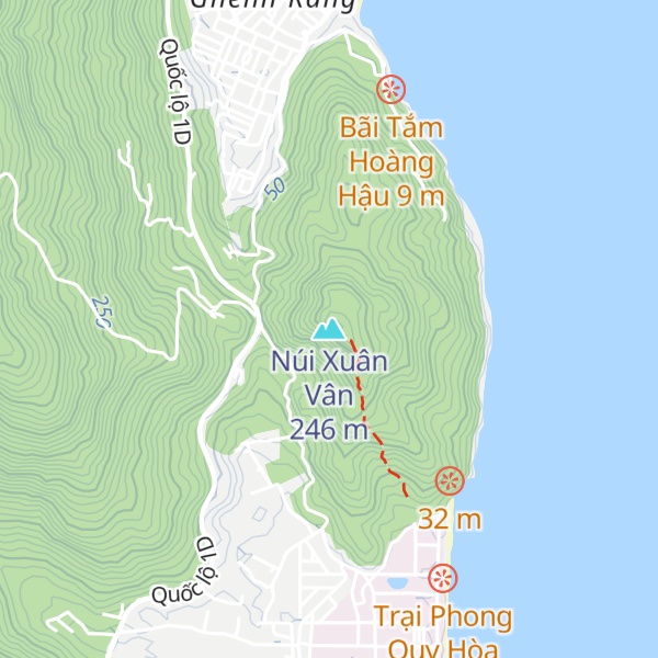 Map of Núi Xuân Vân