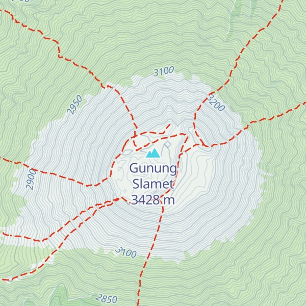 Map of Gunung Slamet