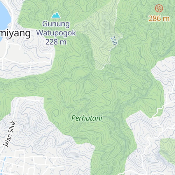 Map of Gunung Banjaran