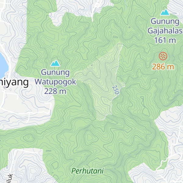 Map of Gunung Curugipis