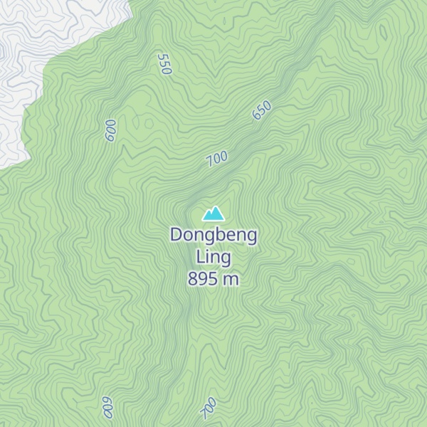Map of Dongbeng Ling