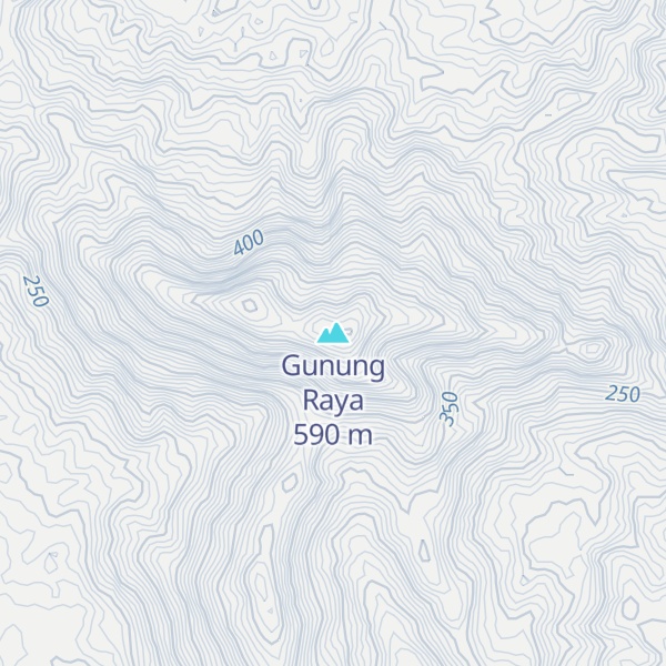 Map of Gunung Raya