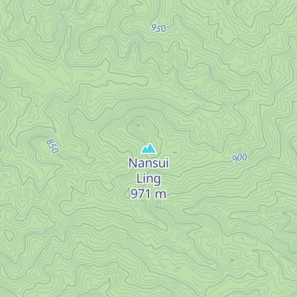 Map of Nansui Ling
