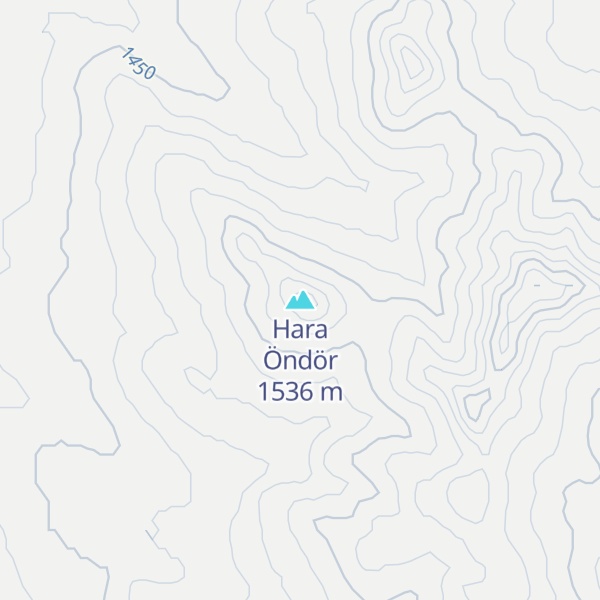 Map of Hara Öndör