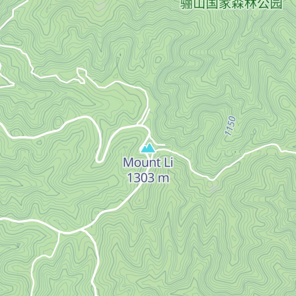 Map of Mount Li