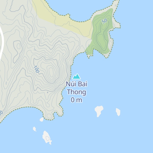 Map of Núi Bai Thong
