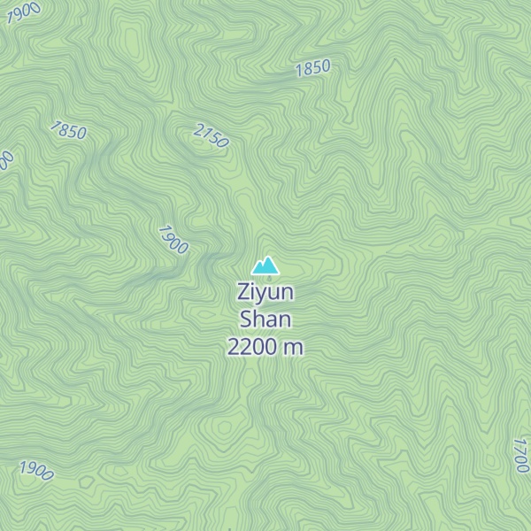 Map of Ziyun Shan