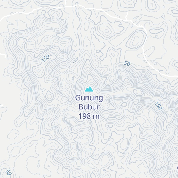 Map of Gunung Bubur