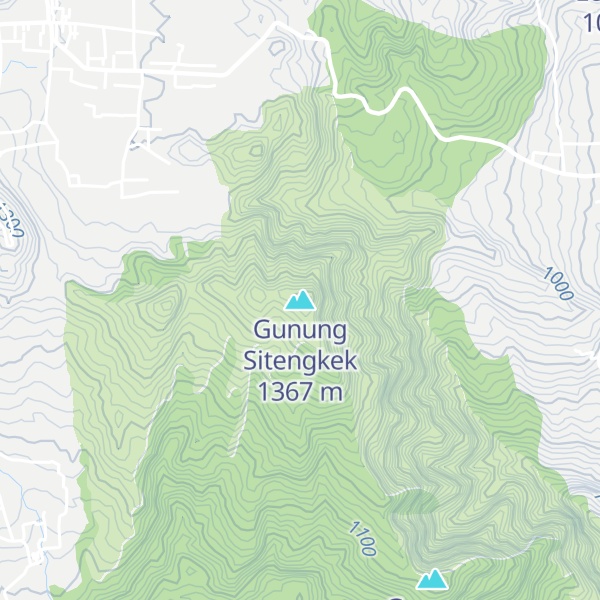 Map of Gunung Sitengkek