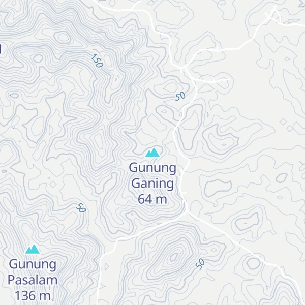Map of Gunung Ganing