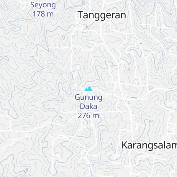 Map of Gunung Daka