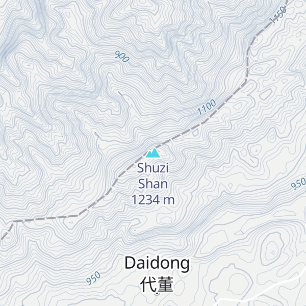 Map of Shuzi Shan
