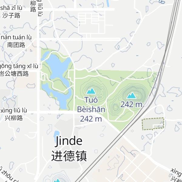 Map of Tuó Bèishān