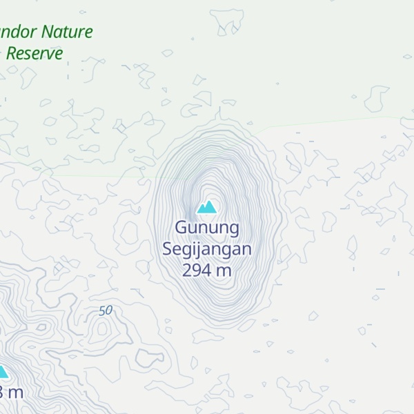 Map of Gunung Segijangan