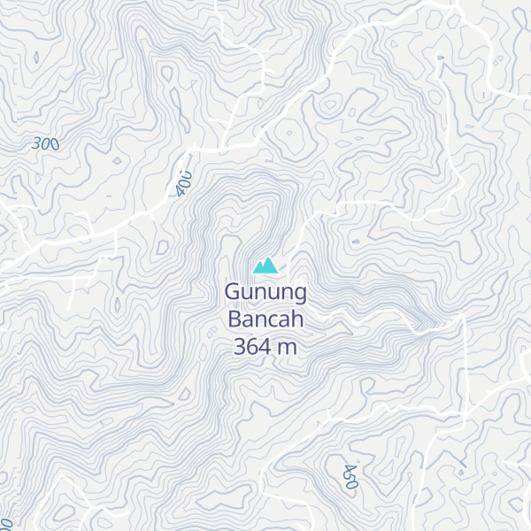 Map of Gunung Bancah